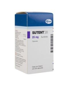 Sutent - 25mg Sutinib - 28 Cápsulas