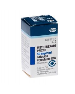 Metotrexato 50mg/2ml - 1 Vial con 2ml Solución Inyectable