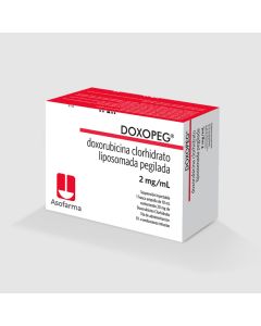 Doxopeg - 2mg/ml Doxorubicina - 1 Frasco Ampolla de 10ml Solución Inyectable