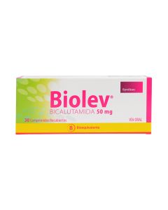 Biolev - 50mg Bicalutamida - 30 Comprimidos Recubiertos