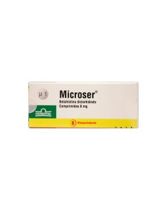 Microser - 8mg Betahistina - 30 Comprimidos