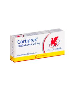 Cortiprex - 20mg Prednisona - 20 Comprimidos Recubiertos