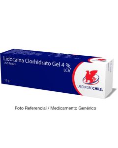 Lidocaína Clorhidrato 4% - 15gr Gel