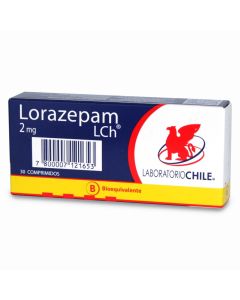 Lorazepam 2mg - 30 Comprimidos