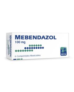 Mebendazol 100mg - 6 Comprimidos Masticables
