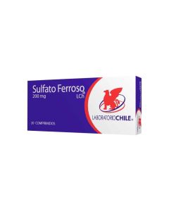 Sulfato Ferroso 200mg - 20 Comprimidos