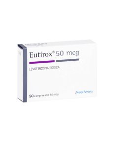 Eutirox - 50mcg Levotiroxina - 50 Comprimidos