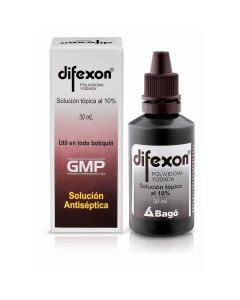 Difexon - 10% Povidona Yodada - 30ml Solución Tópica
