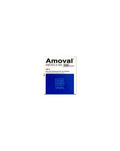 Amoval - 250mg/5ml Amoxicilina - 100ml Polvo para Suspensión Oral