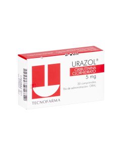 Urazol - 5mg Oxibutinina Clorhidrato - 30 Comprimidos
