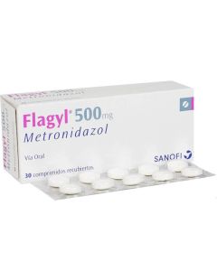 Flagyl - 500mg Metronidazol - 20 Comprimidos Recubiertos