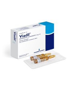 Viadil - 5mg/ml Pargeverina - 2 Ampollas de 1ml Solución Inyectable