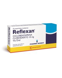 Reflexan - 10mg Ciclobenzaprina - 10 Comprimidos Recubiertos
