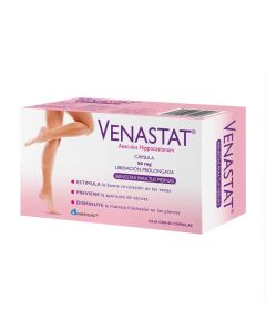 Venastat - 50mg Aesculus Hippocastanum - 60 Cápsulas de Liberación Prolongada