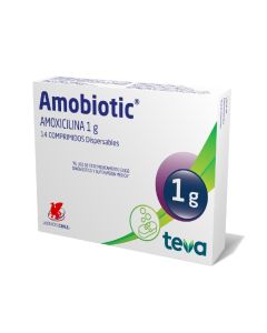 Amobiotic - 1gr Amoxicilina - 14 Comprimidos Dispersables