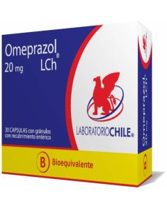 Omeprazol 20mg - 30 Cápsulas con Gránulos con Recubrimiento Entérico