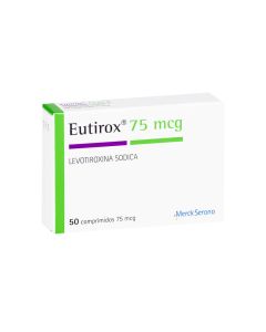 Eutirox - 75mcg Levotiroxina - 50 Comprimidos