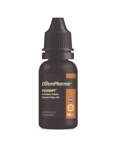 DifemPharma Povisept - 50ml Povidona Yodada 10% Solución Tópica