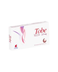 Tobe - 2,5mg Tibolona - 30 Comprimidos Recubiertos