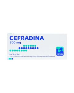 Cefradina 500mg - 8 Cápsulas