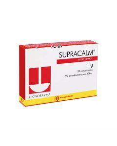 Supracalm - 1g Paracetamol - 20 Comprimidos