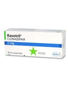 Ravotril - 2mg Clonazepam - 30 Comprimidos