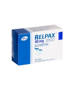 Relpax - 40mg Eletriptán - 2 Comprimidos Recubiertos