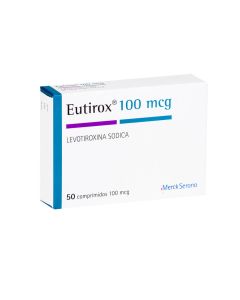 Eutirox - 100mcg Levotiroxina - 50 Comprimidos