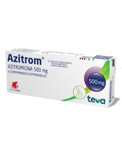 Azitrom - 500mg Azitromicina - 6 Comprimidos Recubiertos