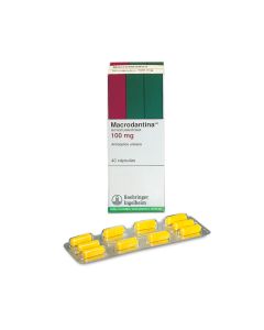 Macrodantina - 100mg Nitrofurantoína - 40 Cápsulas