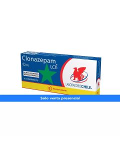 Clonazepam 0,5mg - 30 Comprimidos