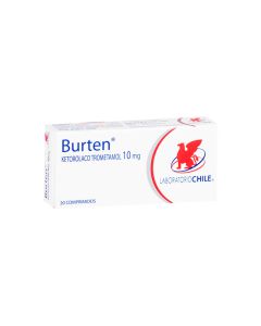 Burten - 10mg Ketorolaco - 20 Comprimidos