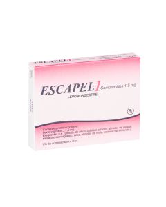 Escapel-1 - 1,5mg Levonogestrel - 1 Comprimido - Anticonceptivo de Emergencia