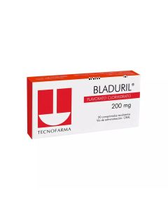 Bladuril - 200mg Flavoxato Clorhidrato - 20 Comprimidos Recubiertos
