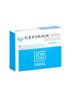 Cefirax - 200mg Cefpodoxima - 10 Comprimidos Recubiertos