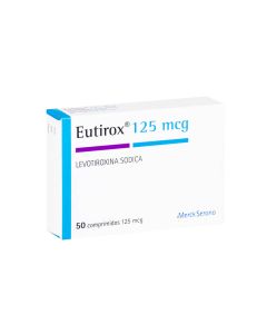 Eutirox - 125mcg Levotiroxina - 50 Comprimidos