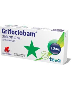 Grifoclobam - 10mg Clobazam - 20 Comprimidos