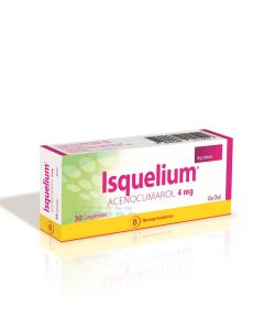 Isquelium - 4mg Acenocumarol - 30 Comprimidos