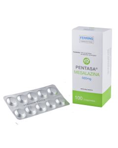 Pentasa - 500mg Mesalazina - 100 Comprimidos de Liberación Prolongada