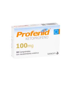 Profenid - 100mg Ketoprofeno - 10 Comprimidos con Recubrimiento Entérico