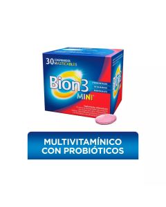 Bion 3 Mini - 30 Comprimidos Masticables Probióticos