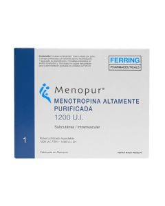 Menopur - 1200UI Menotropina - 1 Frasco Ampolla con Polvo Liofilizado Inyectable