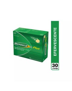 Berocca Plus -  Vitaminas y Minerales - 30 Comprimidos Efervescentes
