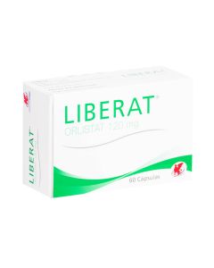 Liberat - 120mg Orlistat - 60 Cápsulas