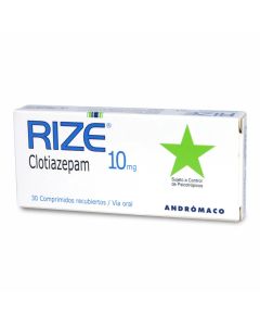 Rize - 10mg Clotiazepam - 30 Comprimidos Recubiertos