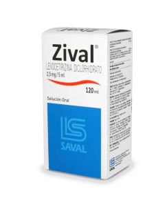 Zival - 2,5mg/5ml Levocetirizina - 120ml Solución Oral