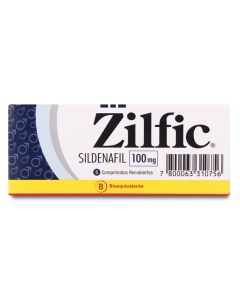 Zilfic - 100mg Sildenafilo - 5 Comprimidos Recubiertos