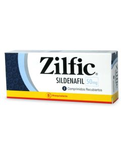 Zilfic - 50mg Sildenafilo - 2 Comprimidos Recubiertos