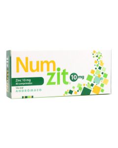 Num-Zit Zinc Sulfato 10mg 30 Comprimidos