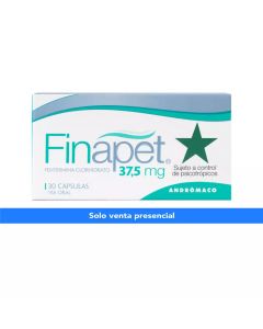Finapet - 37,5mg Fentermina Clorhidrato - 30 Cápsulas